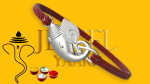JewelYaari 925 Sterling Silver Rakhi With Roli Chawal ( Om Ganesha)