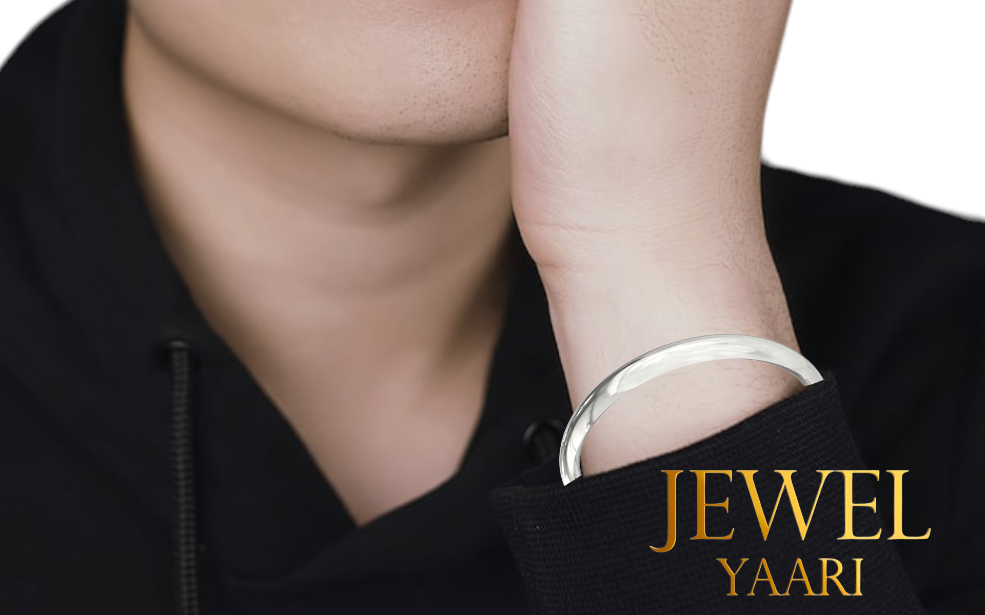 SJ SHUBHAM JEWELLES 925 Mirror Finish Solid Sterling Silver Kada for Unisex Adult