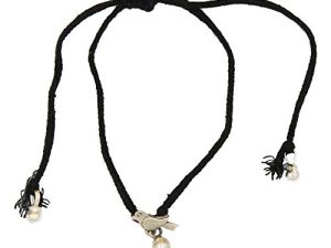 SJ Shubham Jewellers Rehti 925 Oxidised Silver Black Thread Bird Nazarbattu/Nazaiya Anklet/Bracelet for Girls, Women and Children with Silver Ghunghroo