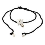 SJ Shubham Jewellers Rehti 925 Oxidised Silver Black Thread Butterfly Nazarbattu/Nazaiya Anklet/Bracelet for Girls, Women and Children with Silver Ghunghroo