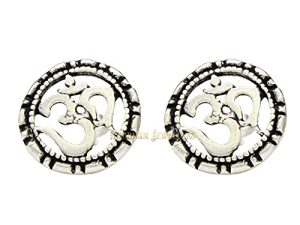 Shubham Jewellers Pure Silver 925 (Chandi) Shiva Om Namah Shivay Studs/Earring For Men,Women and Children