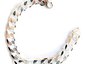 Shubham Jewellers Rehti 925 92.5 Sterling Silver Karap Chain Bracelet for Men and Boys (16)