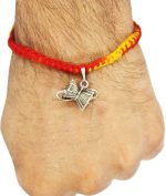 Shubham Jewellers Rehti 925 Oxidised Silver Damru (Pendent) Charm with pure Cotton thread For Men, Women, Boys and Girls (Damru)