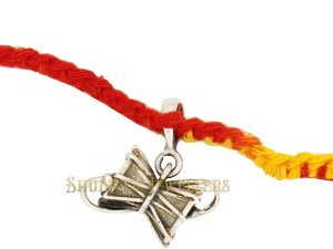 Shubham Jewellers Rehti 925 Oxidised Silver Damru (Pendent) Charm with pure Cotton thread For Men, Women, Boys and Girls (Damru)