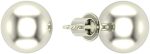 Shubham Jewellers Rehti 925 Silver Sterling-silver and American Diamond Stud Earrings for Unisex - Adult & Child, White