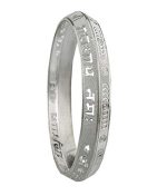 Shubham Jewellers Rehti Precious Metal Silver Kada for Men (White_40gm)