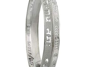 Shubham Jewellers Rehti Precious Metal Silver Kada for Men (White_40gm)