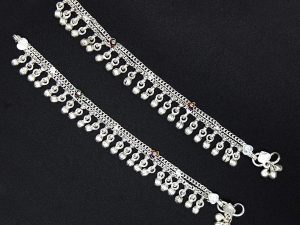 Shubham Jewellers Rehti Pure 70% Kailash Silver Payal/Anklets for Baby Girls and Baby Boys, Payal Kailash A1 (5.5)