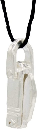 Shubham Jewellers Rehti Pure Silver Nazar Chaku Pendants Nazariya for New Born Babies kids Pure Cotton Thread for Protection (1.5)