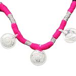 Shubham Jewellers Rehti Pure Silver Nazar Haye Chand, Suraj Pendants Nazariya for New Born Babies kids Pure Cotton Thread for Protection