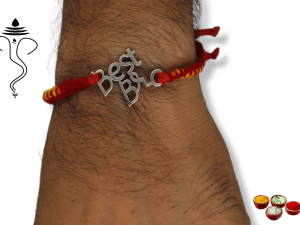 JewelYaari 925 Sterling Silver Rakhi With Roli Chawal (Best Bro )