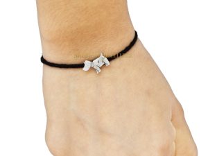 Shubham Jewellers Rehti 925 Oxidised Silver Black Thread Puppy Nazarbattu/Nazaiya Anklet/Bracelet for Girls, Women and Children with Silver Ghunghroo