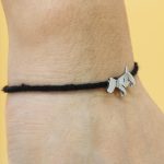 Shubham Jewellers Rehti 925 Oxidised Silver Black Thread Puppy Nazarbattu/Nazaiya Anklet/Bracelet for Girls, Women and Children with Silver Ghunghroo