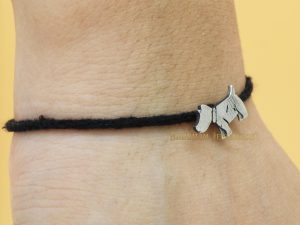 Shubham Jewellers Rehti 925 Oxidised Silver Black Thread Puppy Nazarbattu/Nazaiya Anklet/Bracelet for Girls, Women and Children with Silver Ghunghroo