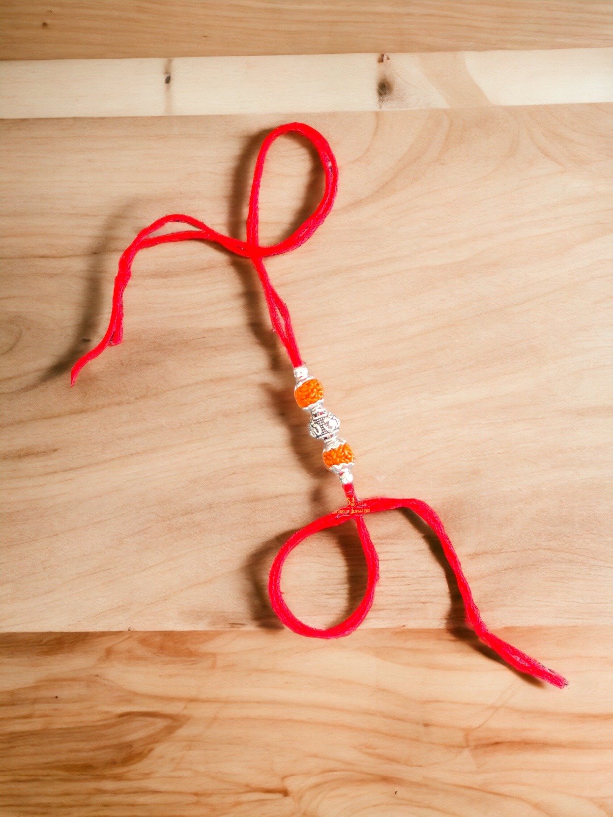 925 Sterling Silver Rakhi for brother Rudraksha Rakhi Om Beads For Men, Boys, Kids Rakhi With Roli Chawal - Image 9