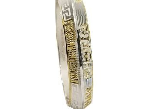 CNC Kada Sterling Silver Punjabi kada with Name - Chandi Sikh Bangle