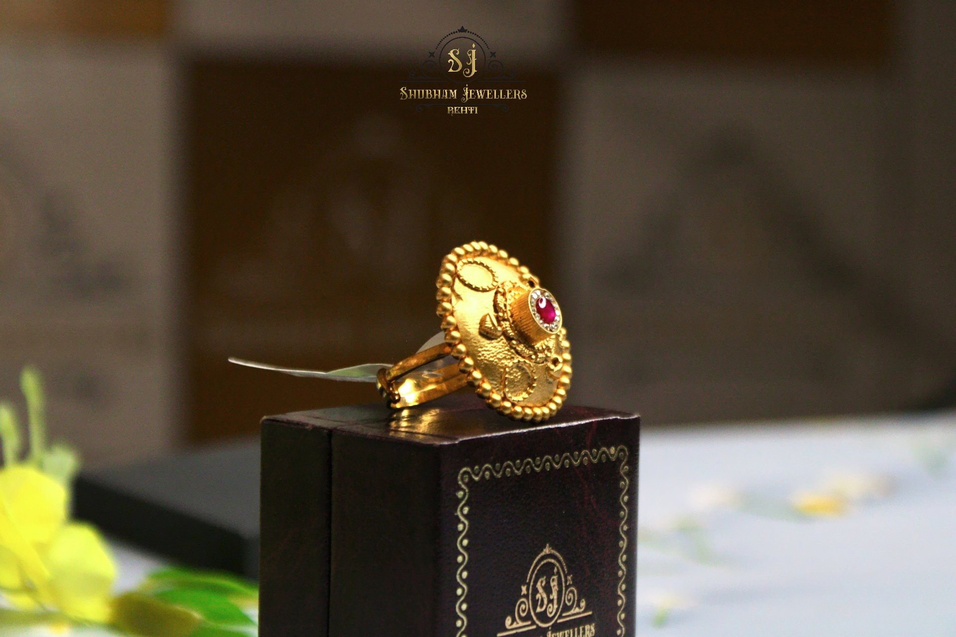 925 Silver Statement Ring with Ruby – Traditional Elegance & Premium Craftsmanship | Jewelyaari - Image 2