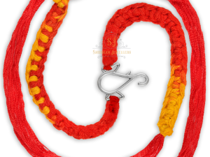 "Ganesha Silver Rakhi | 925 Sterling Silver Rakhi for brother, Rakhi For Men, Rakhi For Kids( Line Ganesha Silver Rakhi )"