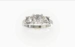 "SJ SHUBHAM JEWELLERS? 925 Sterling Silver Three Briliant Cut Design Adjustable Finger Ring with White CZ diamond for Women and Girls, Anniversary Gift for Wife, Valentine"