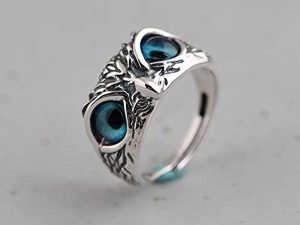 Attractive Silver Plated Owl Ring (Pack of 2)