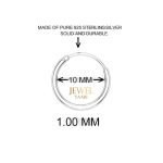 "Shubham Jewellers Rehti 92.5 Silver Tiny Hoop Nose Ring 1 Piece,Two Piece, Variation, Simple & Beautiful Nose Pin For Women & Girls"