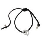 "Shubham Jewellers Rehti 925 New Oxidised Silver Black Thread Footstep, Owl, Dog Nazarbattu/Nazaiya Anklet/Bracelet for Girls, Women and Children with Silver Ghunghroo"