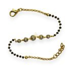 Bracelet Bangle Latest Trend Style Beautiful Artificial Hand Mangalsutra for Women(Gold Foaming Jewellery)