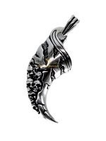 "SJ SHUBHAM JEWELLERS™ Dragon Claw Anchor Lion King Pattern, Silver Pendant, Ethically Handcrafted With Care Multiple Choice"