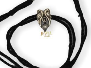 "Shubham Jewellers Rehti 925 New Oxidised Black Thread Silver Dual Bird Nazarbattu/Nazaiya Anklet/Bracelet for Girls, Women and Children with Silver Ghunghroo"