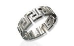 SJ SHUBHAM JEWELLERS? 925 Sterling Silver S Loop Band style Rings For Men and women Size : 17