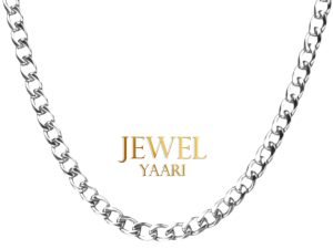 JewelYaari? Pure 925 Sterling Silver Italian Sachin CURB Chain Necklace ACPL for Men 24 Inches(10 Gm)