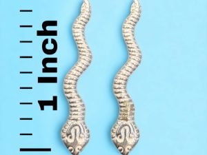 SJ SHUBHAM JEWELLERS? Silver/Chandi Naag Nagin Ka Joda for Kalsarp Dosha (Silver) Multiple Pack (1/2 /4/6/10) (Pack Of Ten)