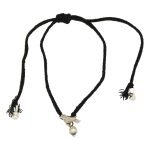 "SJ SHUBHAM JEWELLERS Rehti 925 Oxidised Silver Black Thread Bird Nazarbattu/Nazaiya Anklet/Bracelet for Girls, Women and Children with Silver Ghunghroo"