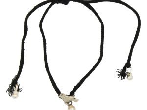 "SJ SHUBHAM JEWELLERS Rehti 925 Oxidised Silver Black Thread Bird Nazarbattu/Nazaiya Anklet/Bracelet for Girls, Women and Children with Silver Ghunghroo"