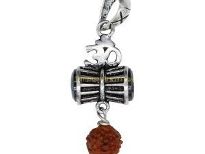 "Shubham Jewellers Rehti 925-92.5 Pure Sterling Silver OM Oxidised Pendant For Men,Women,Children,Boys and Girls"