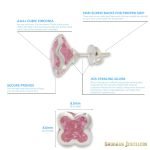 "SJ SHUBHAM JEWELLERS Rehti 925-92.5 Sterling Silver Plus Cut Black Real Cubic Zirconia Fashion Stud Tops Earrings For Men,Women,Children,Boys and Girls"