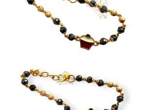 Gold Foaming Jewellery Gold Plated Baby Bracelet Crystal Nazariya Bracelet Latest Trend Style Beautiful Artificial Hand Nazariya for Kids