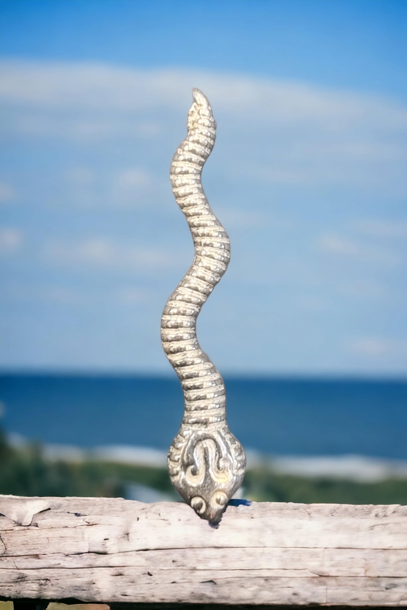 SJ SHUBHAM JEWELLERS? Silver/Chandi Naag Nagin Ka Joda for Kalsarp Dosha (Silver) Multiple Pack (1/2 /4/6/10) (Pack of Two)