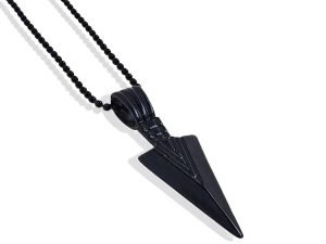 Saizen Arrow Black Locket Pendant