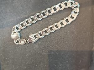 "Pure 925 Sterling Silver Italian Sachin Figaro Bracelet for Men women's, girls, and boys 8.5 Inches Multiple Design"