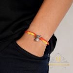 "Damru Silver Rakhi 925 Sterling Silver Rakhi for brother , Rakhi For Men, Rakhi For Kids( Shiva Damru Pendant Silver Rakhi )"