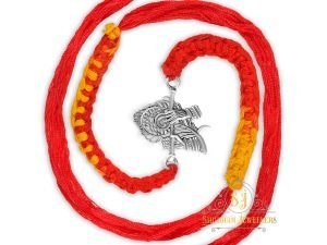 "925 Krishna Bansuri Sterling Silver Rakhi for brother , Rakhi For Men, Rakhi For Kids( Krishna Bansuri Silver Rakhi )"