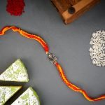 "925 Damru Trishool Sterling Silver Rakhi for brother , Rakhi For Men, Rakhi For Kids( Trishool Silver Rakhi )"