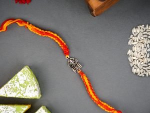 "925 Damru Trishool Sterling Silver Rakhi for brother , Rakhi For Men, Rakhi For Kids( Trishool Silver Rakhi )"