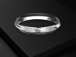 "Jewelyaari V-Line Kada – Crafted in 925 Silver, Designed for Strength"
