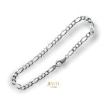 JewelYaari™ Pure 925 Sterling Silver Italian Sachin Figaro Bracelet for Men womens , girls, and boys 8.5 Inches(8 Gm)