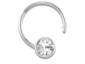 SJ Shubham Jewellers 925 Sterling Silver Round Shape Cubic Zirconia 5MM Cup Wire Stud for Women Girls