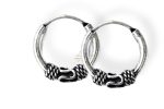 SJ SHUBHAM JEWELLERS™ 925 Sterling Silver Hoop Earrings for Women & Girls, Silver Bali for Girls (HOOP10MM)