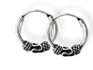 SJ SHUBHAM JEWELLERS™ 925 Sterling Silver Hoop Earrings for Women & Girls, Silver Bali for Girls (HOOP10MM)
