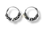 SJ SHUBHAM JEWELLERS™ 925 Sterling Silver Hoop Earrings for Women & Girls, Silver Bali for Girls (Ball)